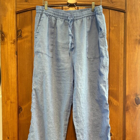 Linen drawstring pants - Picture 3 of 5